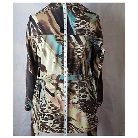 Gorgeous vertigo Paris swirl abstr cheetah belted - Picture 2 of 7